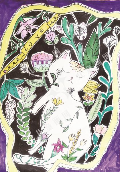 花园里的猫
